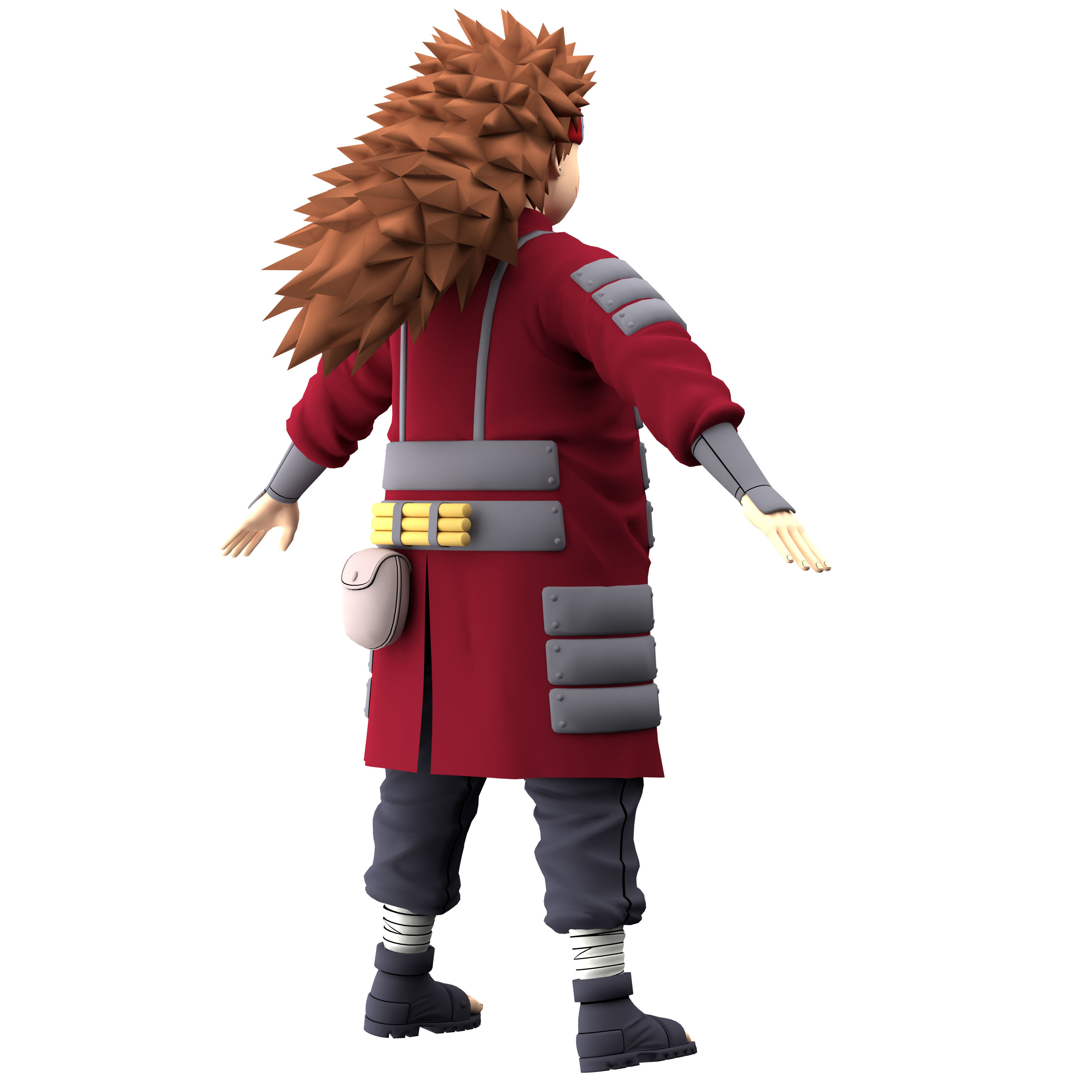 Choji Akimichi Low-poly 3D model_7