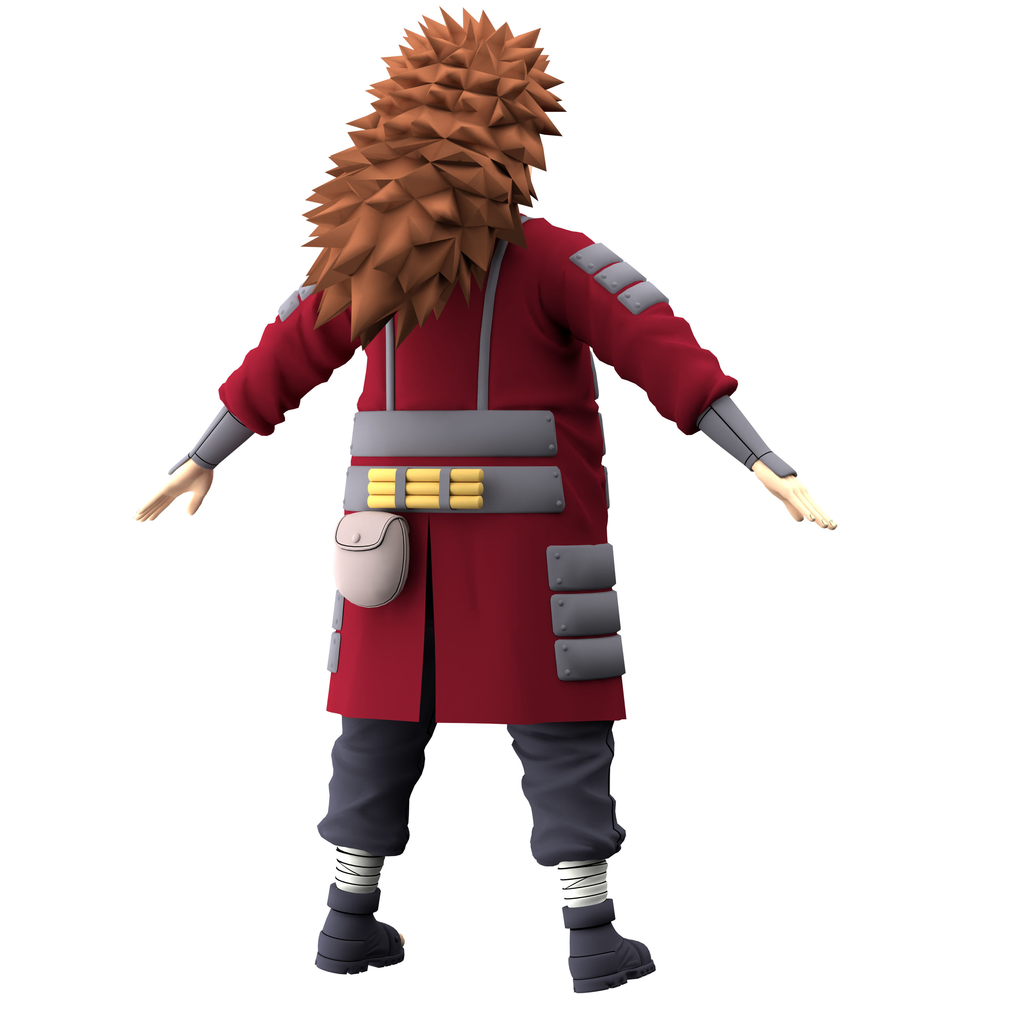 Choji Akimichi Low-poly 3D model_8