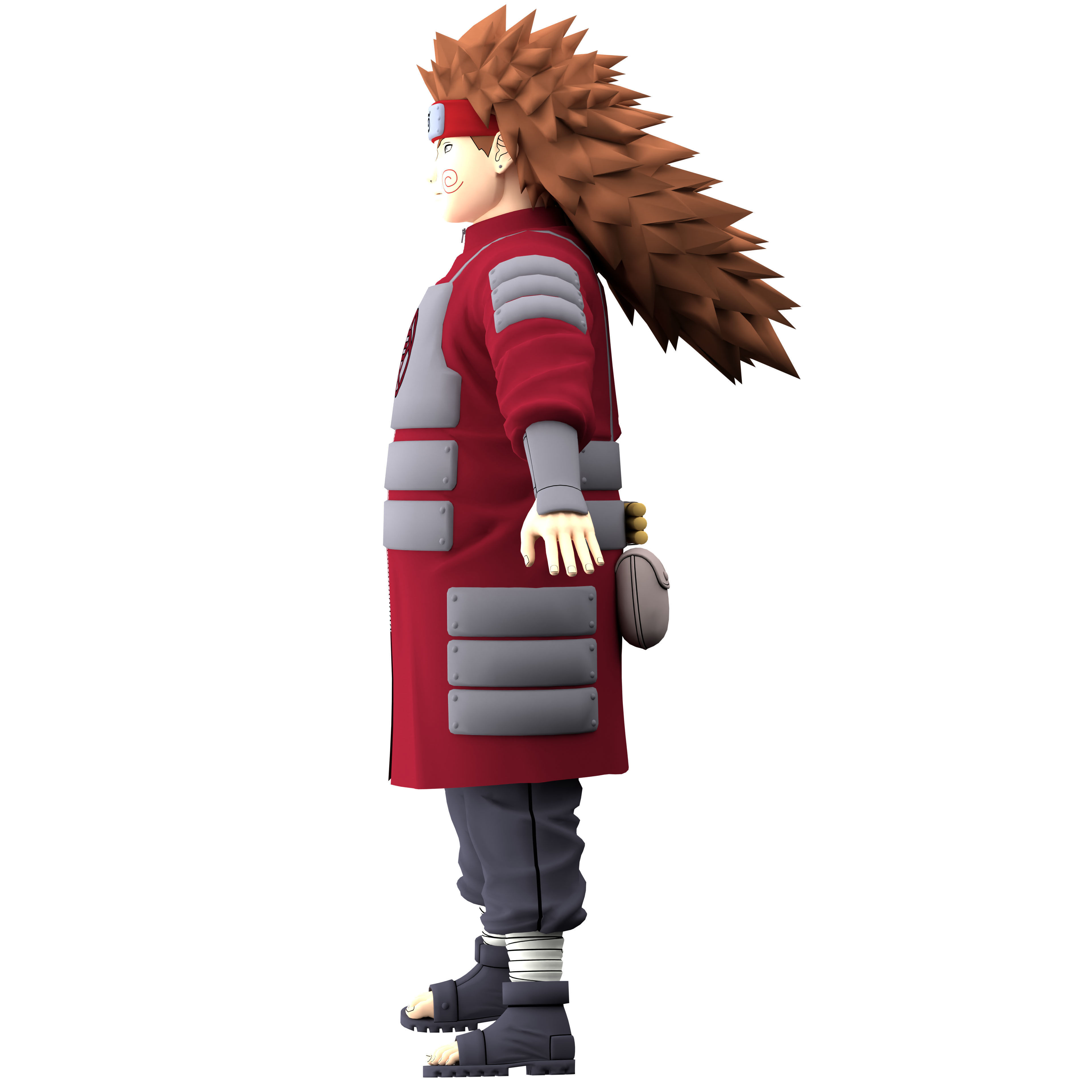Choji Akimichi Low-poly 3D model_15