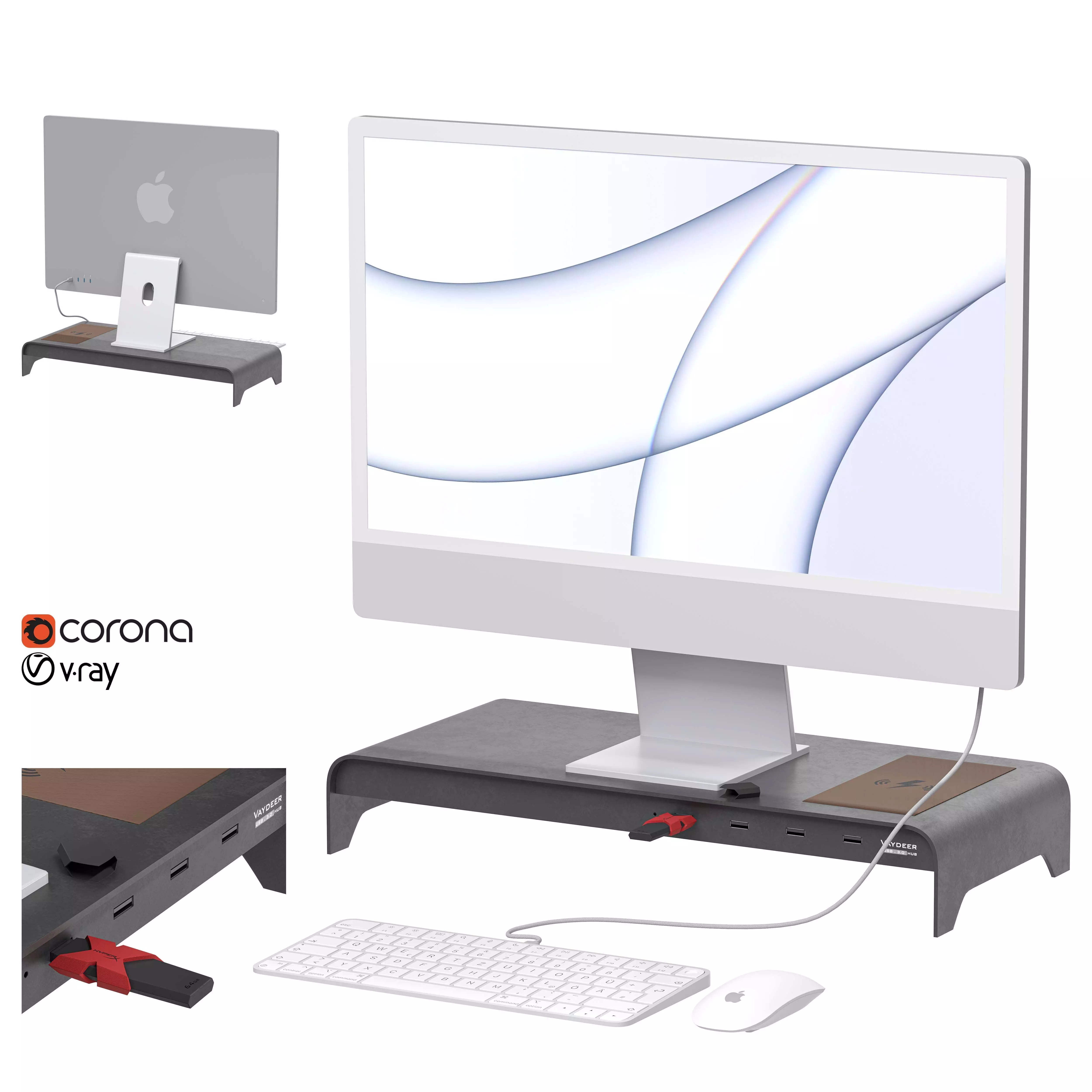 Apple iMac2021 3D model_0