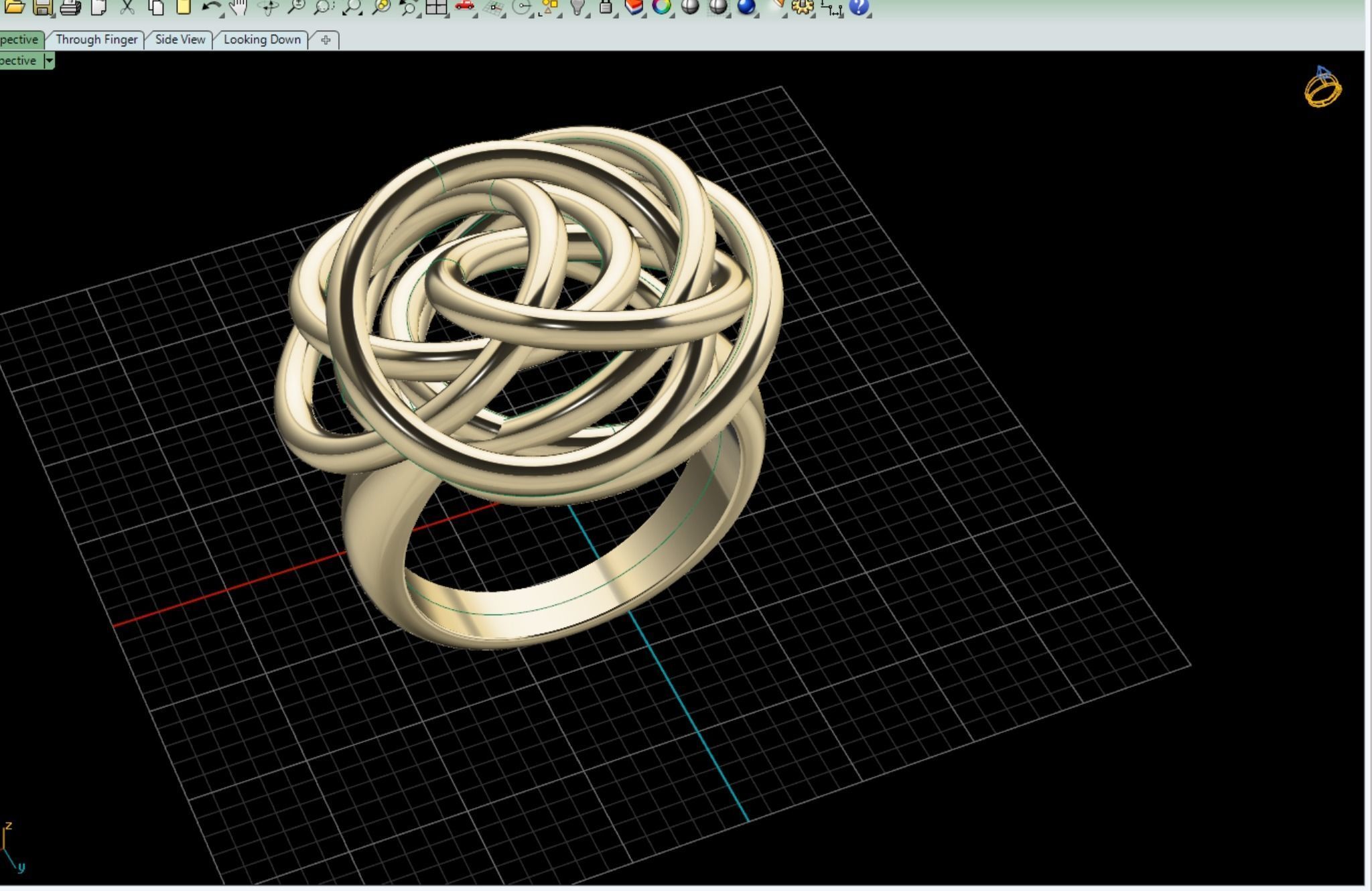 de grisogono ring 3D print model_2