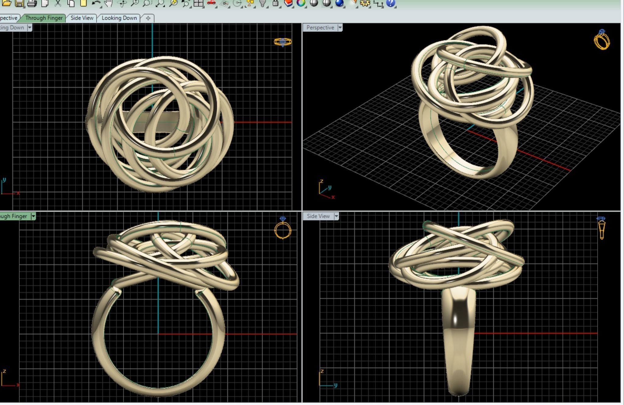 de grisogono ring 3D print model_1