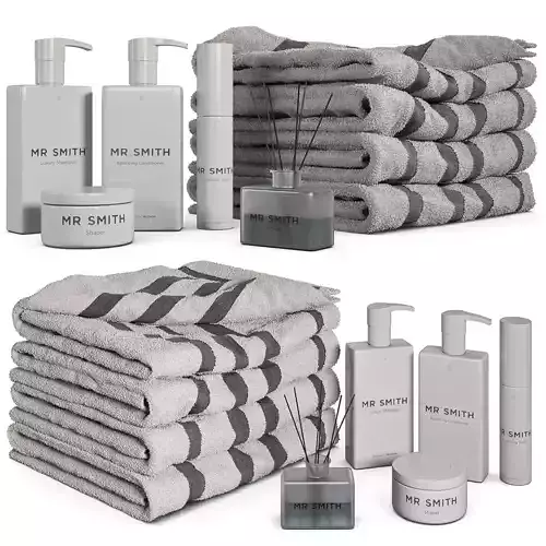 Bathroom Set 03 - MrSmith 3D model
