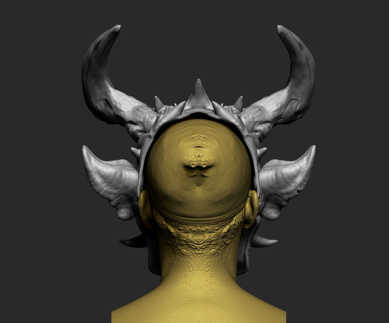 Japanese Hannya Mask Oni Demon Mask Samurai Mask 3D print model_23