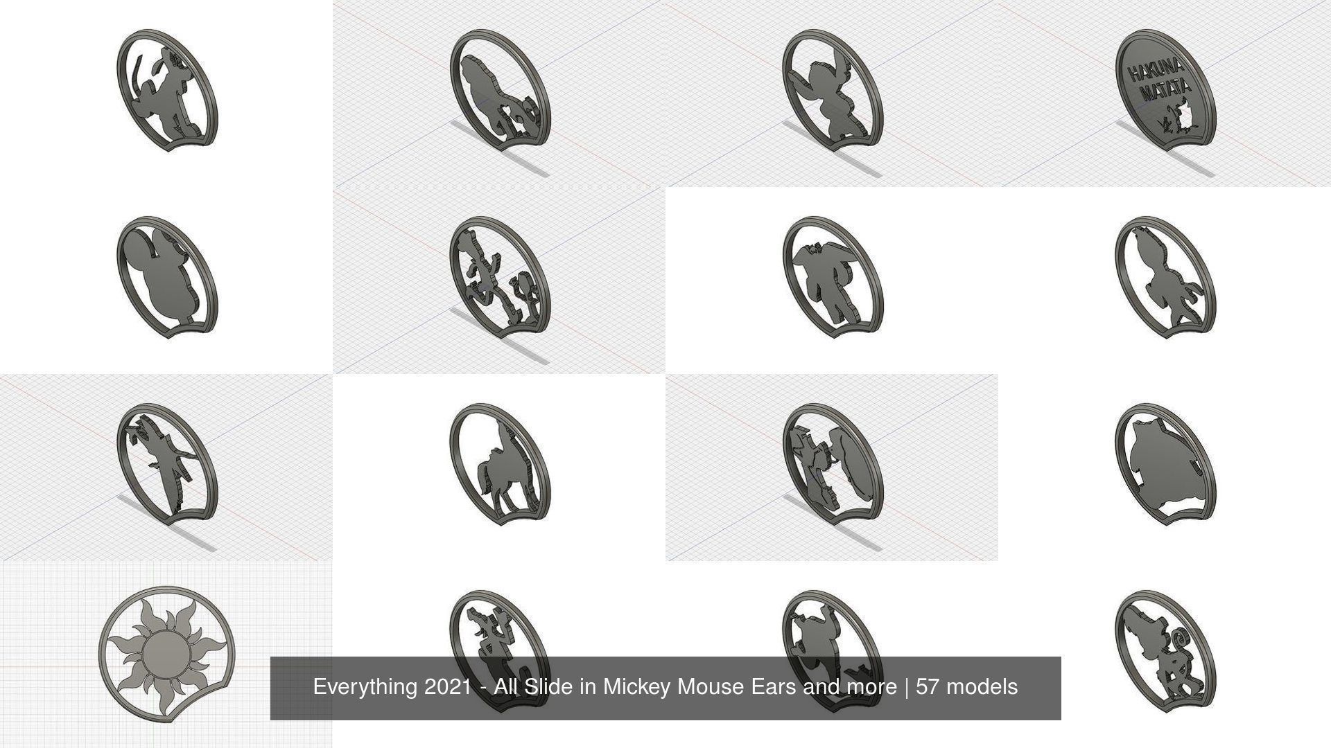 Everything 2021 - All Slide in Mickey Mouse Ears and more 3D Model Collection_2