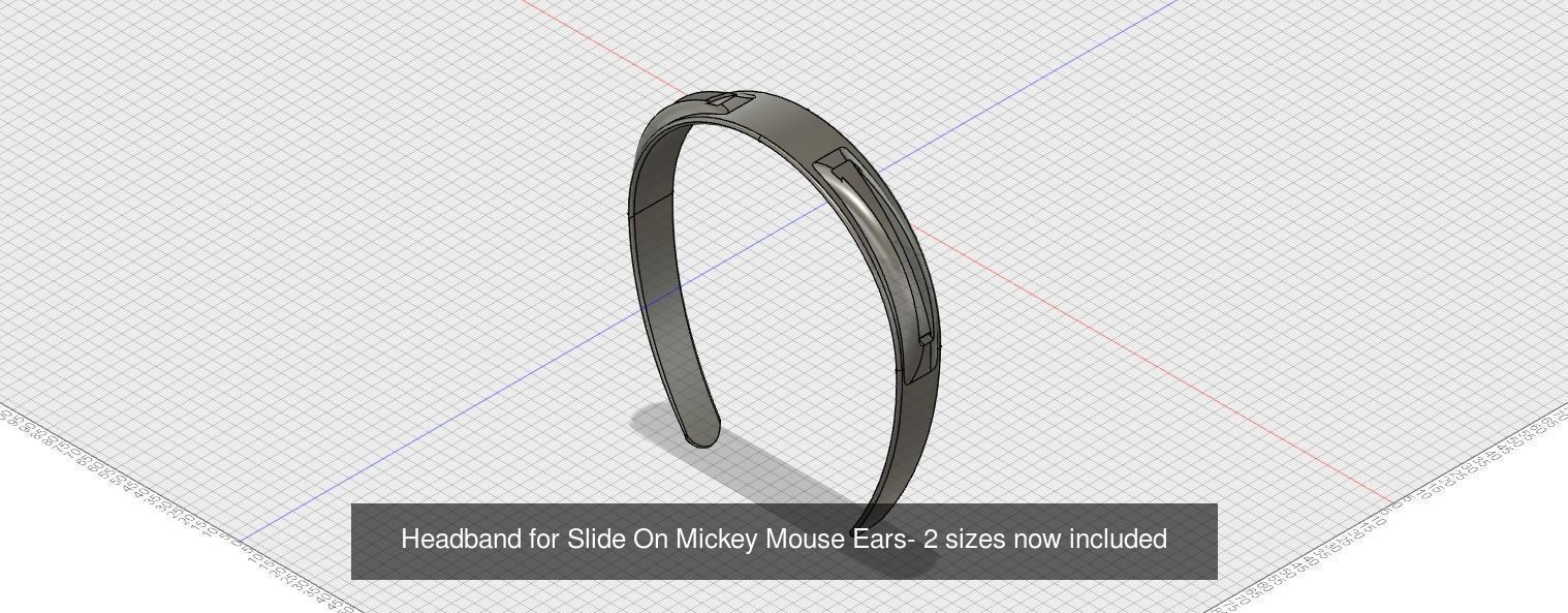Everything 2021 - All Slide in Mickey Mouse Ears and more 3D Model Collection_37