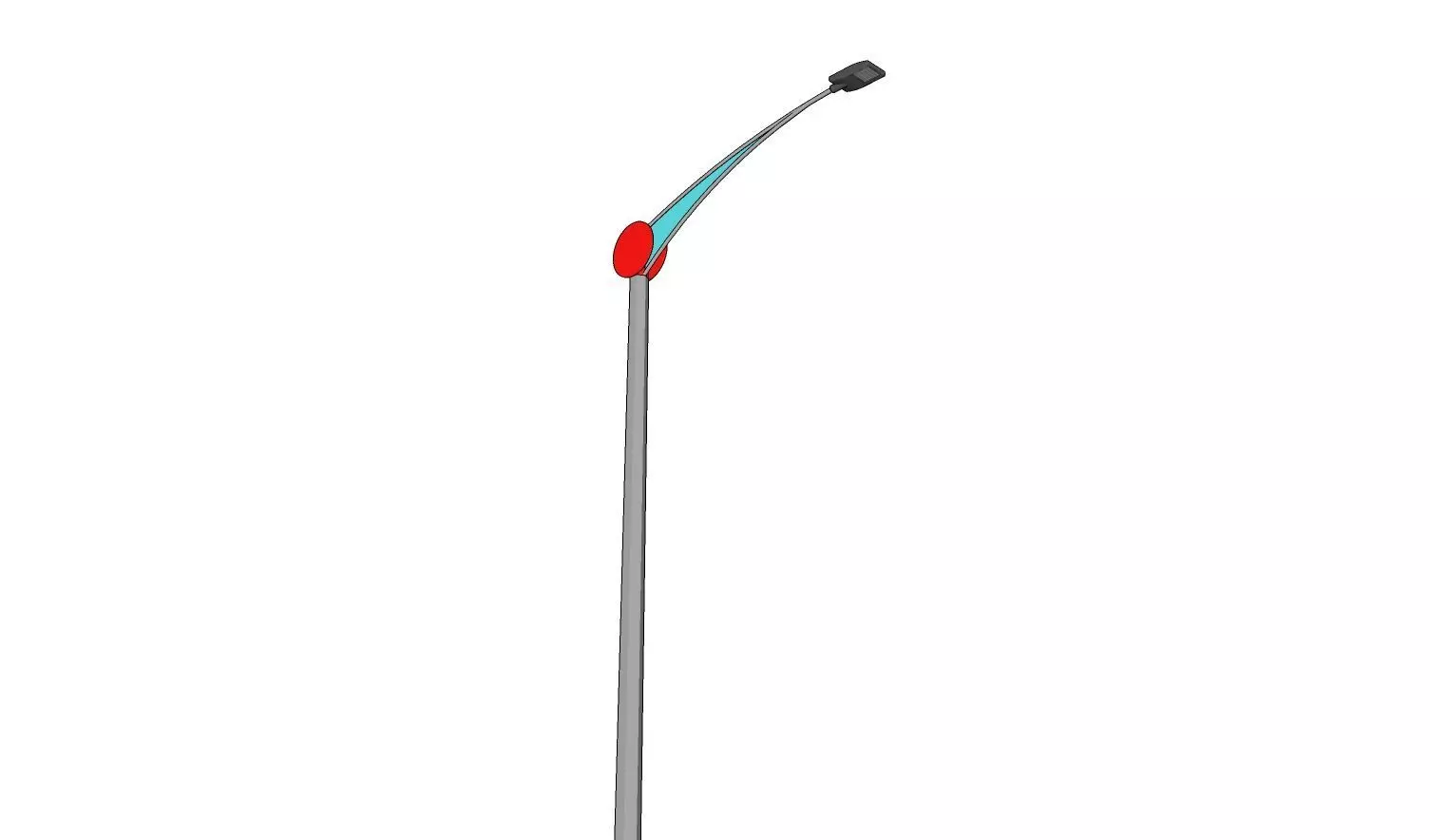 Lamp Post - Light Pole - Light Post - Street Light 14 3D model