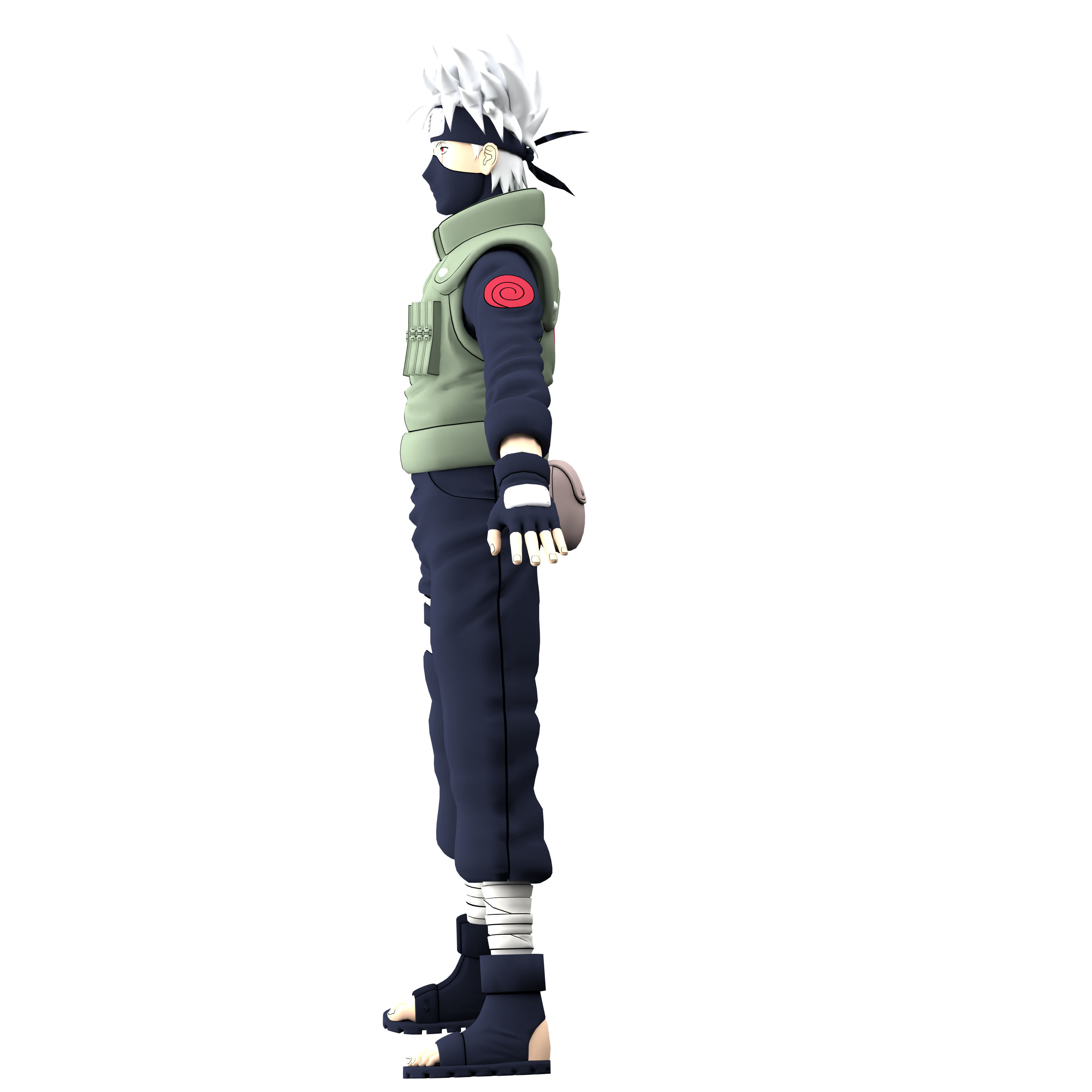 Kakashi Hatake  Low-poly 3D model_14