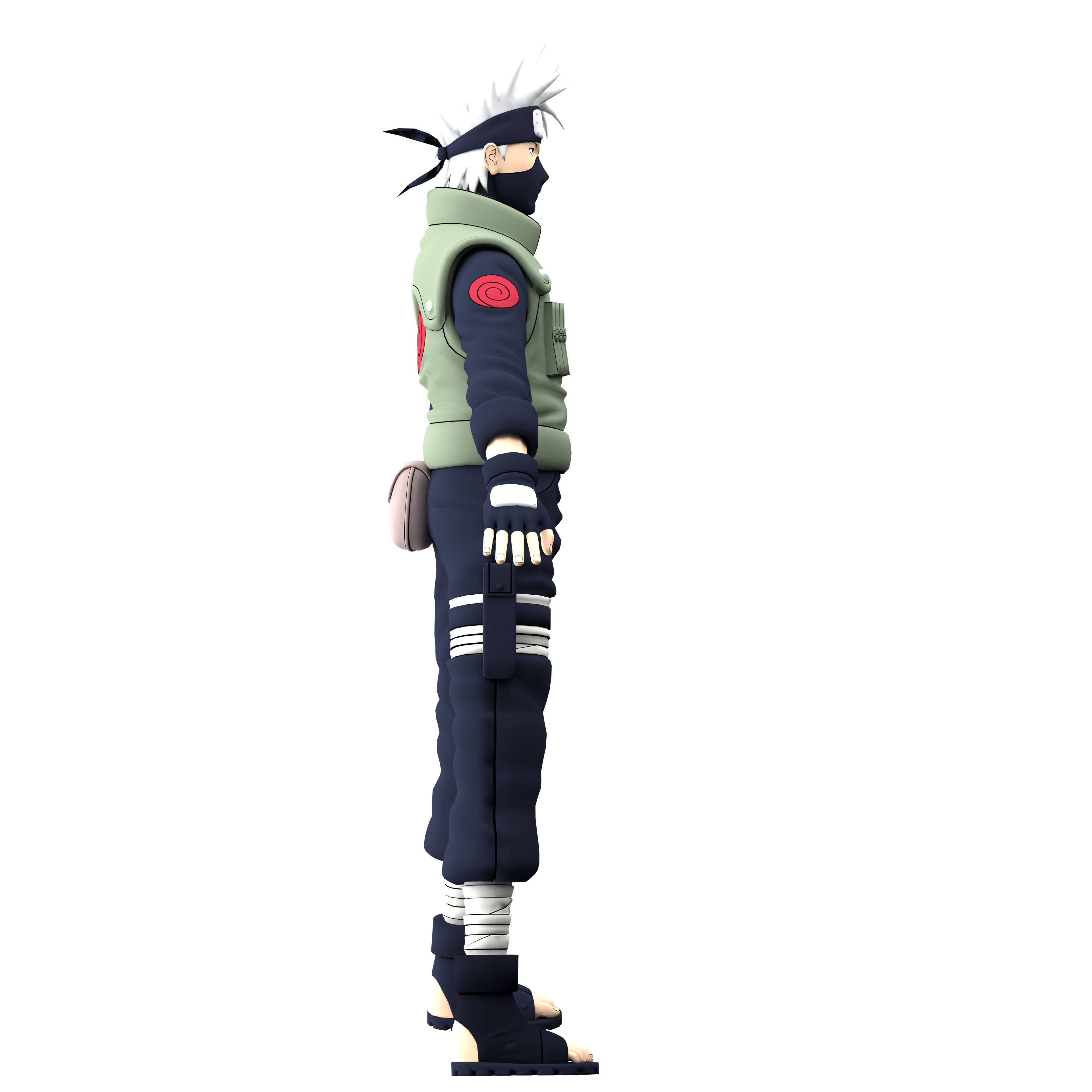  Kakashi Hatake  Low-poly 3D model_6