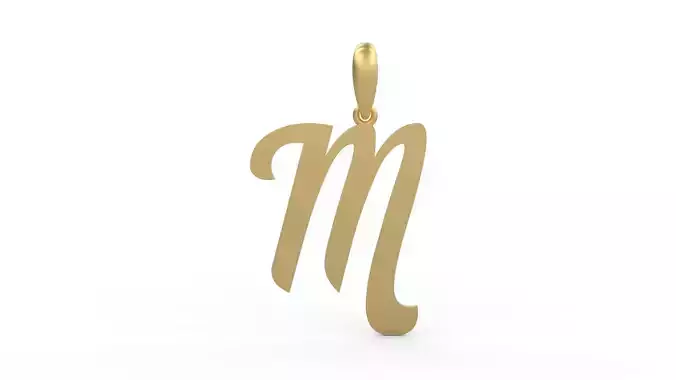 Initial Letters Pendant Mumbai Curry M