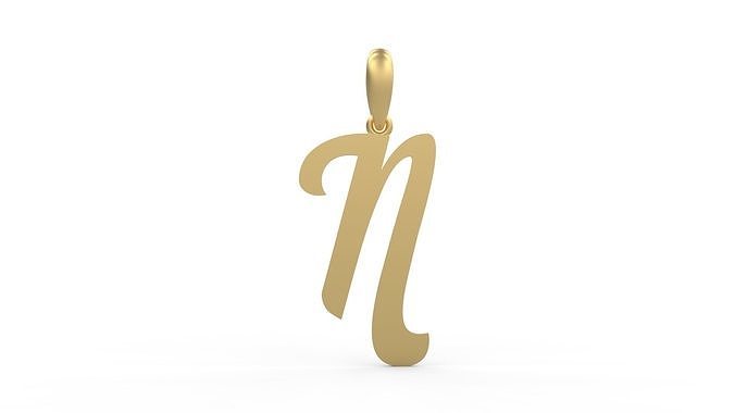 Initial Letters Pendant Mumbai Curry N 3D print model