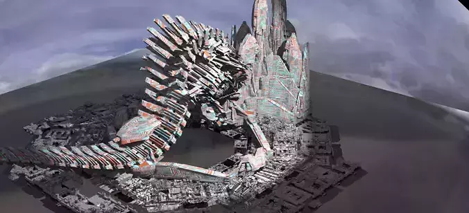 Robot Tail dinosaur design 3D model