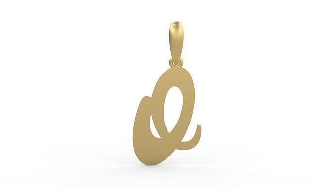 Initial Letters Pendant Mumbai Curry O 3D print model