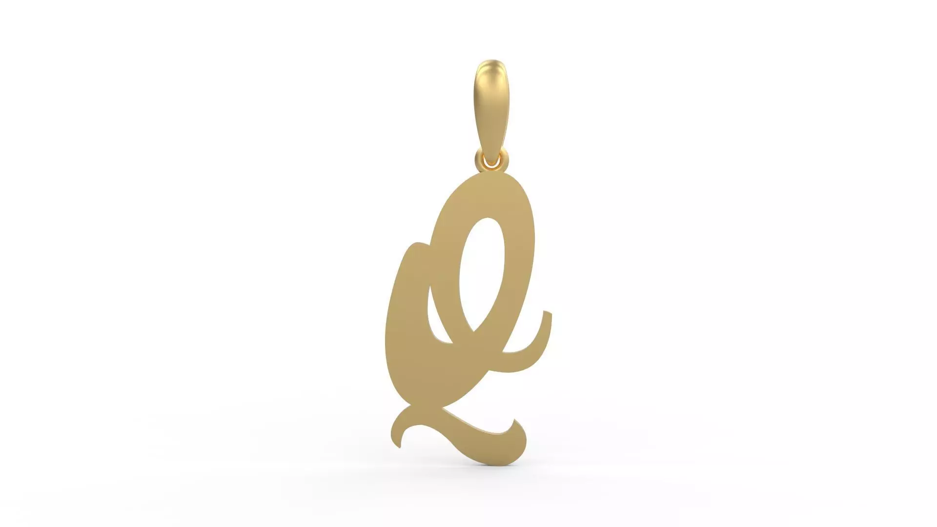 Initial Letters Pendant Mumbai Curry Q 3D print model_0