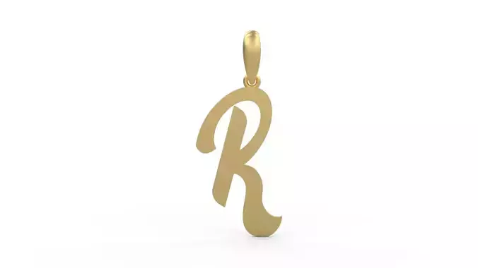 Initial Letters Pendant Mumbai Curry R 3D print model