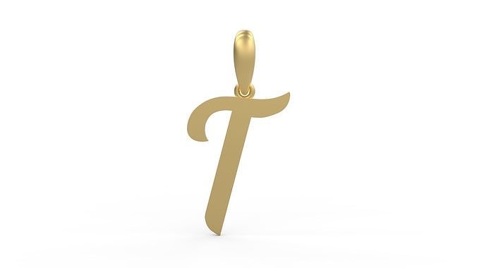 Initial Letters Pendant Mumbai Curry T 3D print model