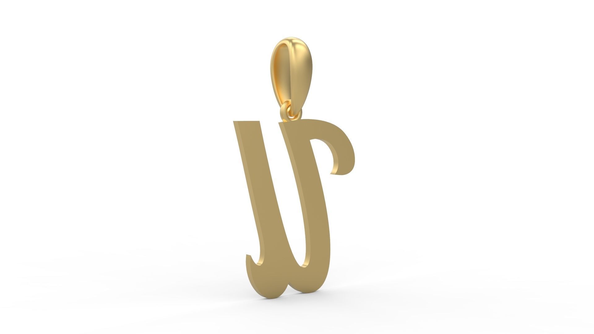 Initial Letters Pendant Mumbai Curry U 3D print model_3
