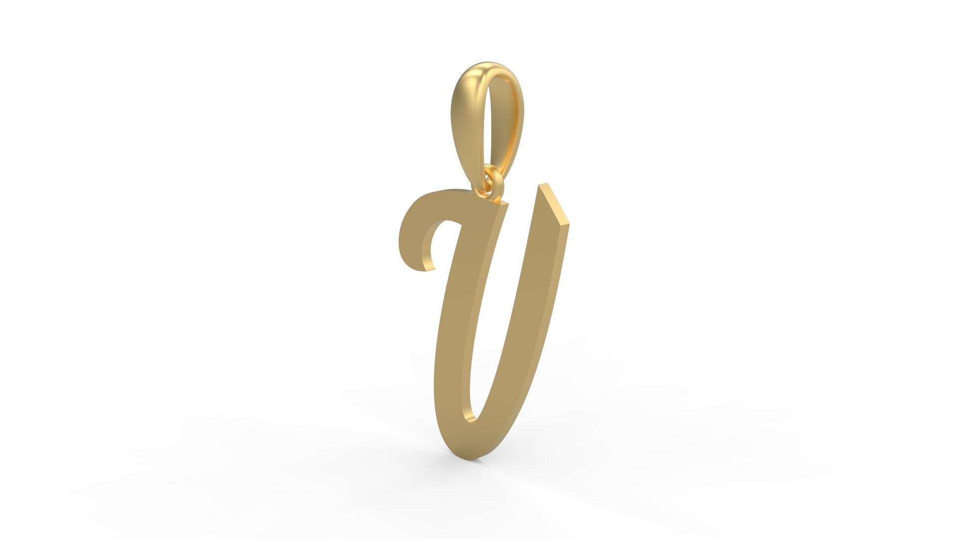 Initial Letters Pendant Mumbai Curry V 3D print model_1