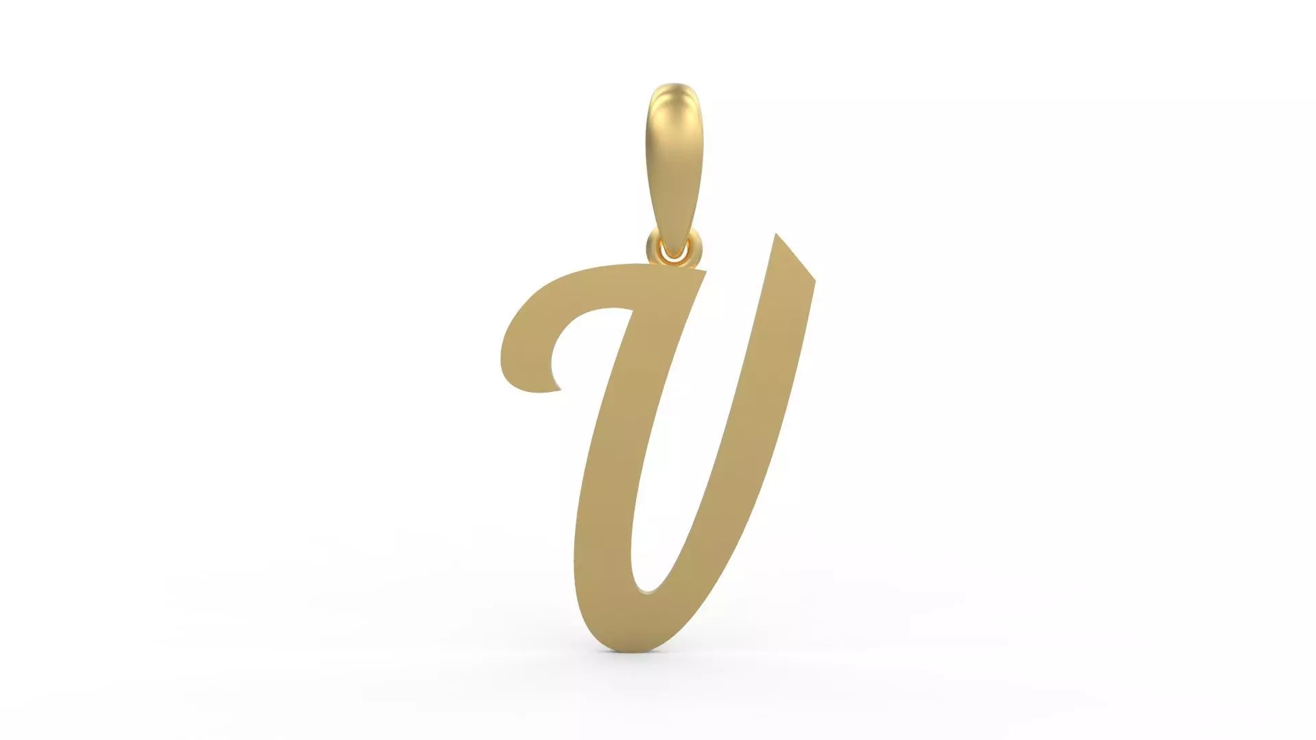 Initial Letters Pendant Mumbai Curry V 3D print model_0