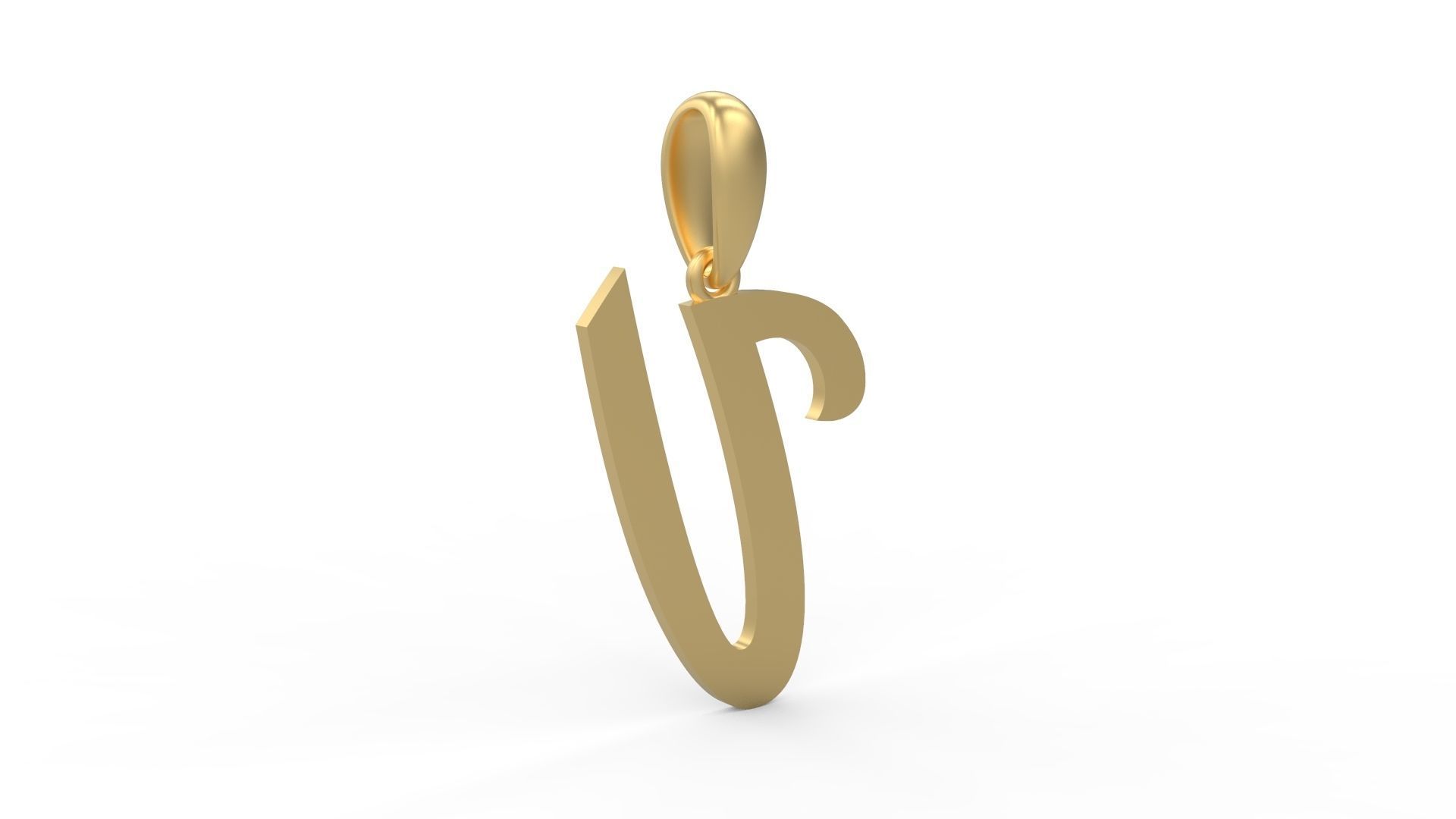 Initial Letters Pendant Mumbai Curry V 3D print model_3