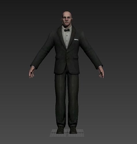  Devil May Cry - Security Guard Low-poly 3D model