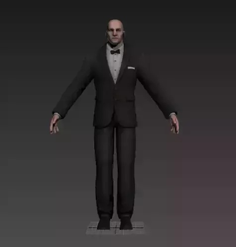  Devil May Cry - Security Guard Low-poly 3D model