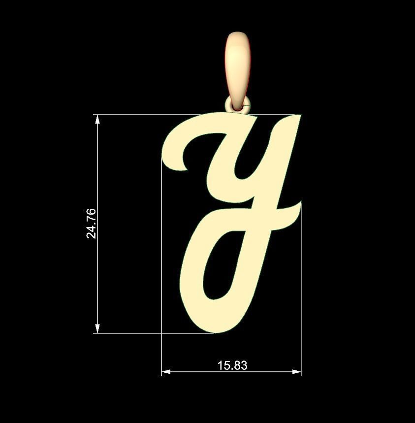 Initial Letters Pendant Mumbai Curry Y 3D print model_5