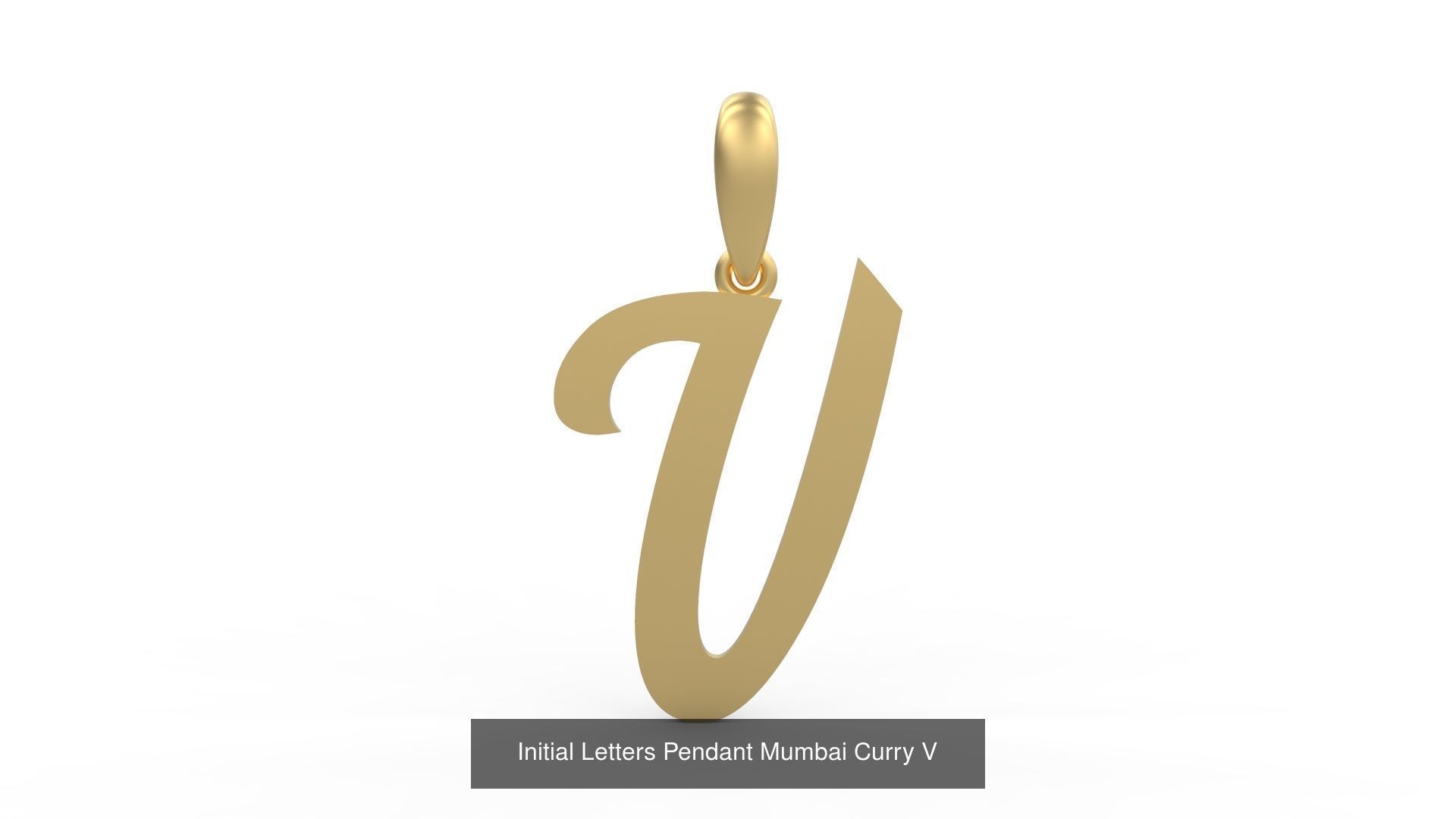 Initial Letters Pendant Alphabets Mumbai Curry 3D Model Collection_24