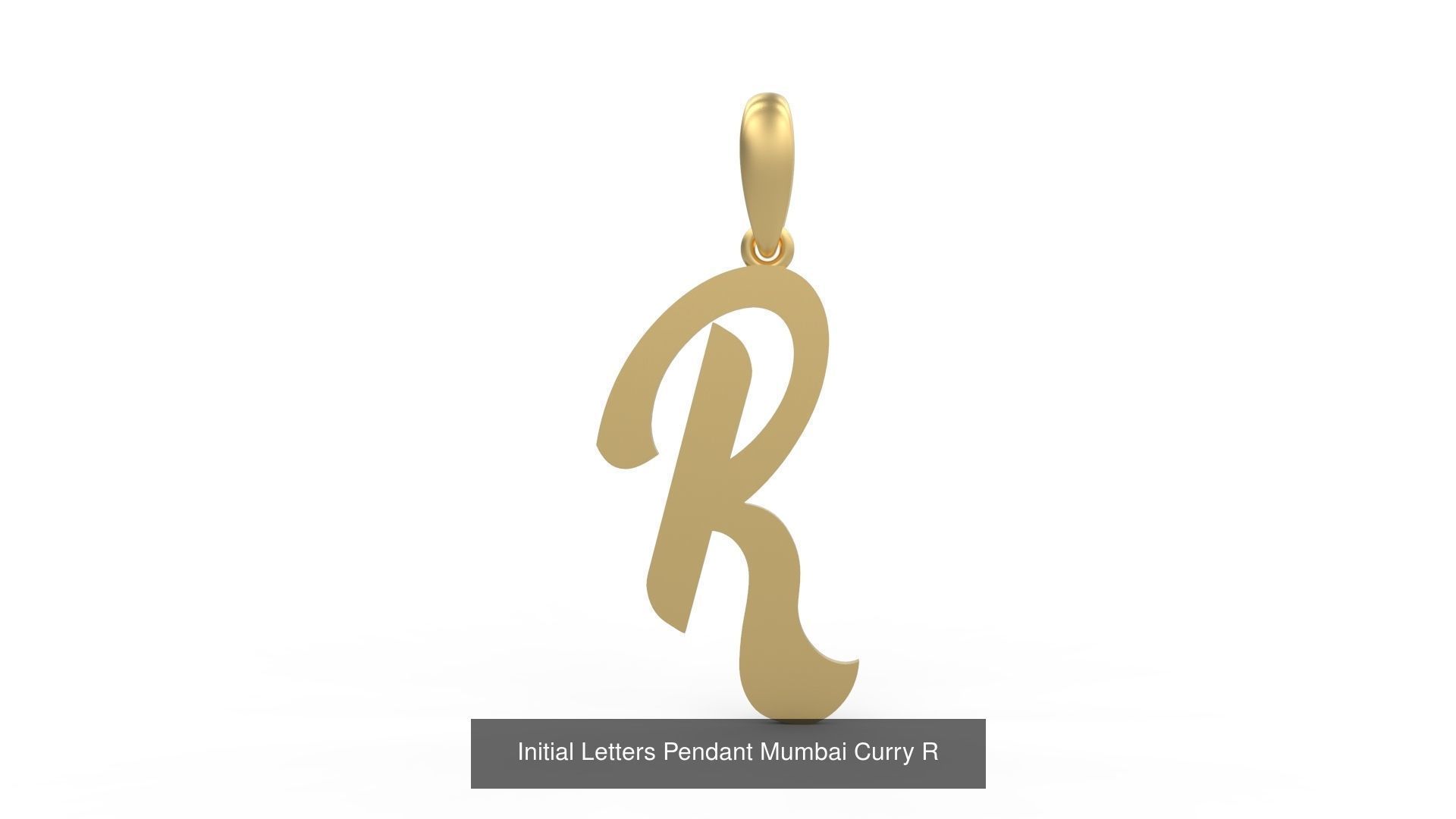 Initial Letters Pendant Alphabets Mumbai Curry 3D Model Collection_20