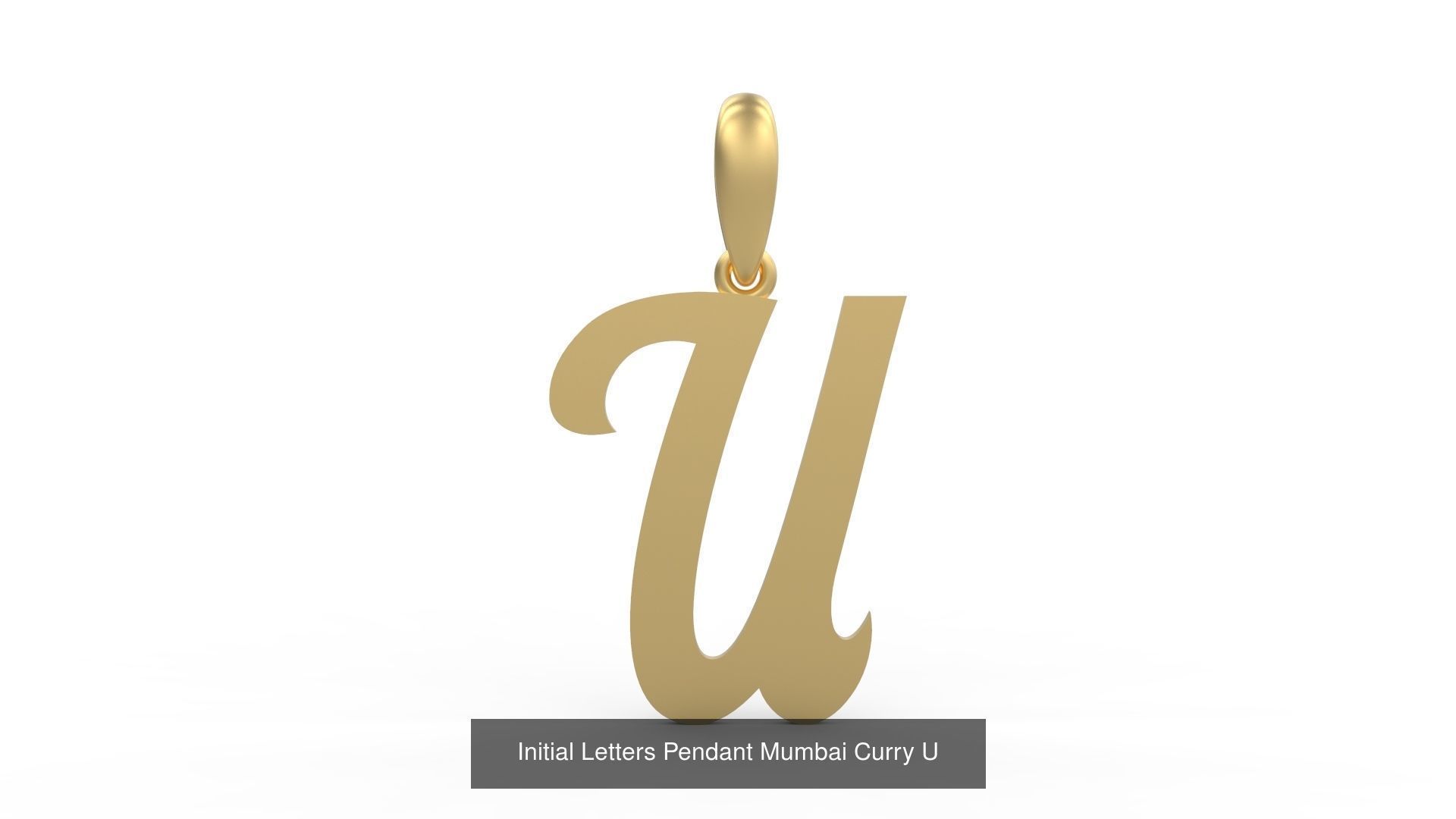 Initial Letters Pendant Alphabets Mumbai Curry 3D Model Collection_23