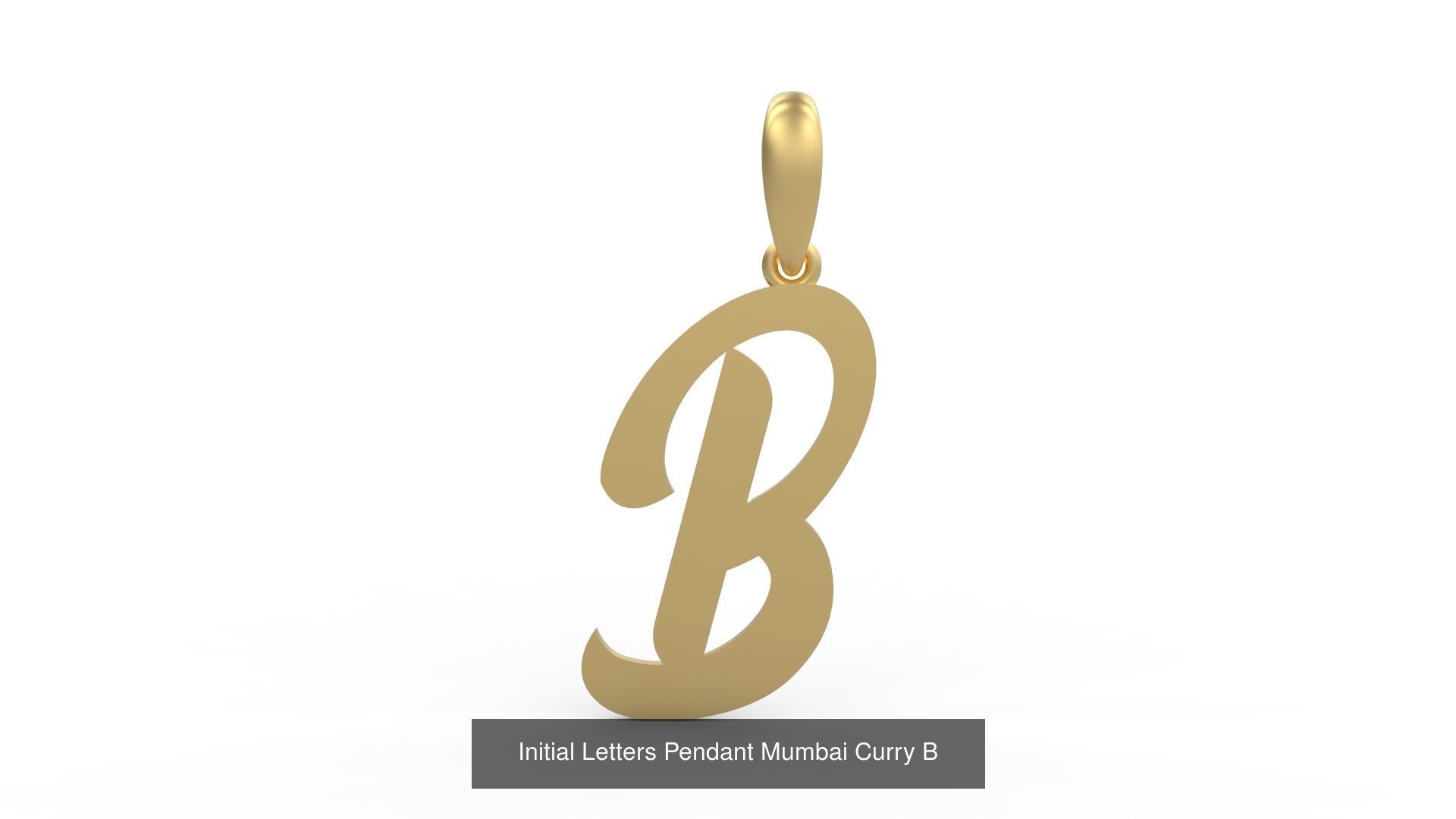 Initial Letters Pendant Alphabets Mumbai Curry 3D Model Collection_4