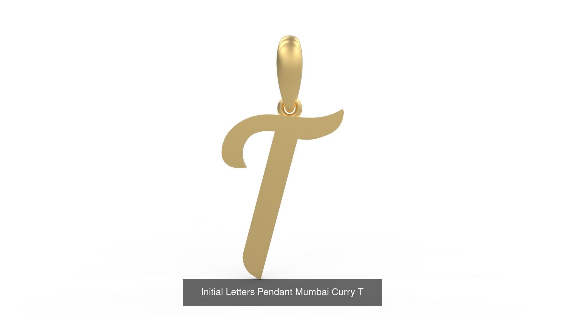 Initial Letters Pendant Alphabets Mumbai Curry 3D Model Collection_22