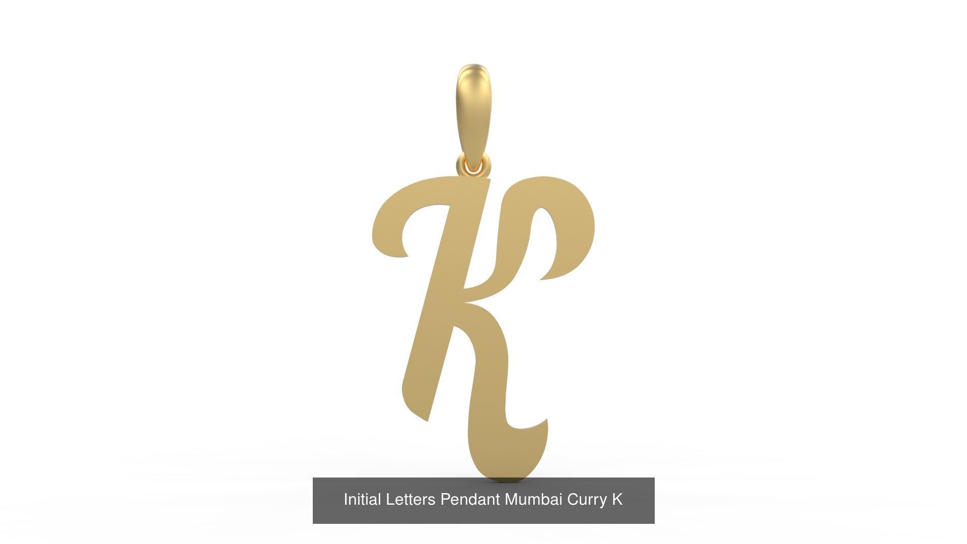Initial Letters Pendant Alphabets Mumbai Curry 3D Model Collection_13