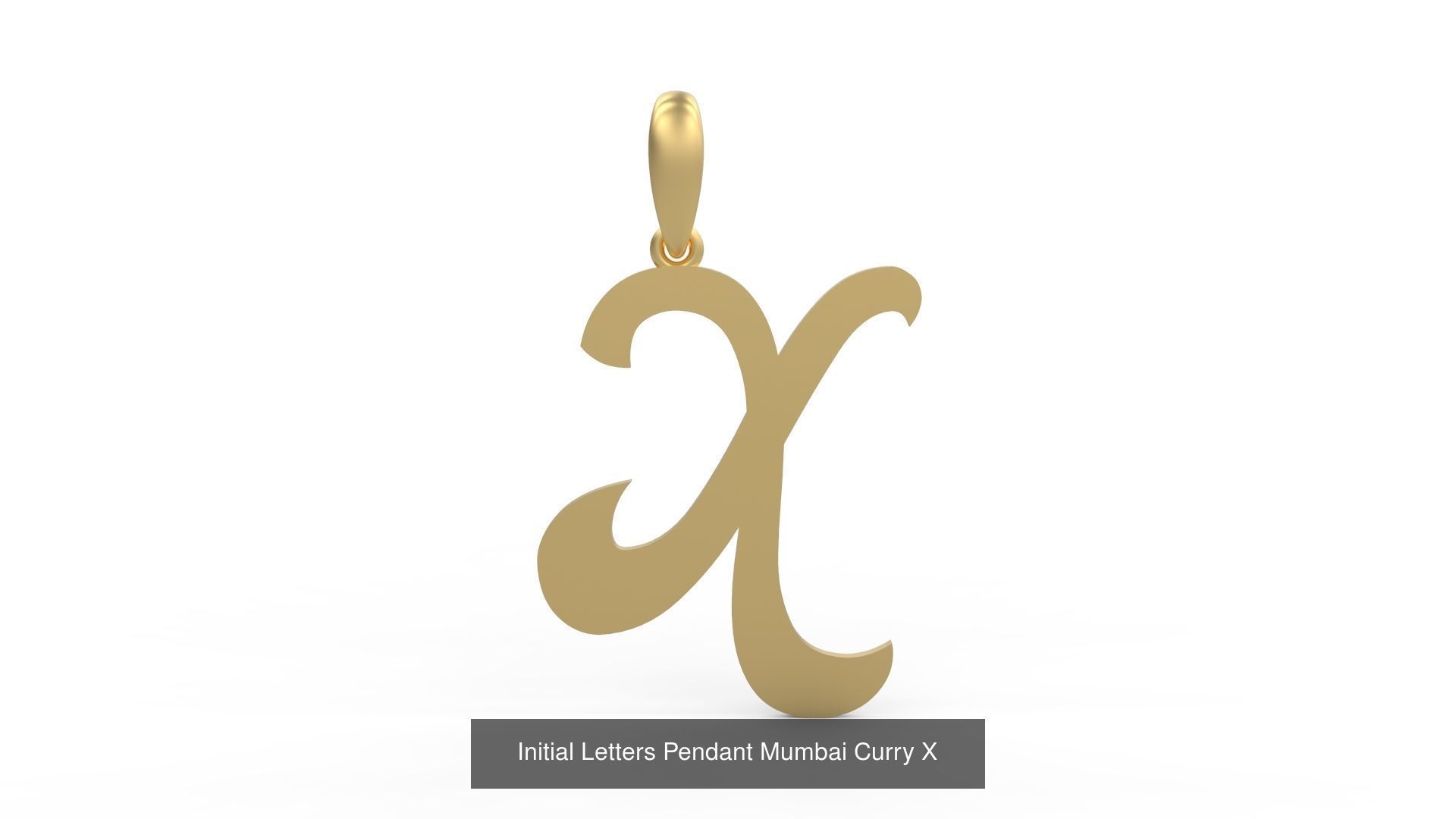 Initial Letters Pendant Alphabets Mumbai Curry 3D Model Collection_26