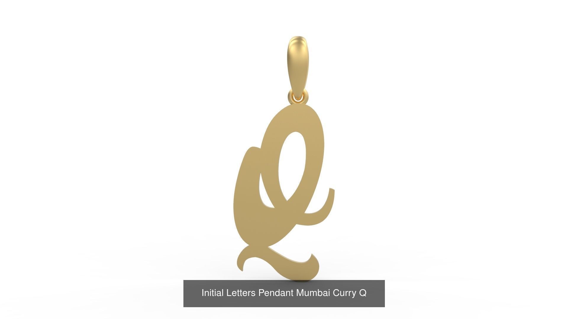 Initial Letters Pendant Alphabets Mumbai Curry 3D Model Collection_19