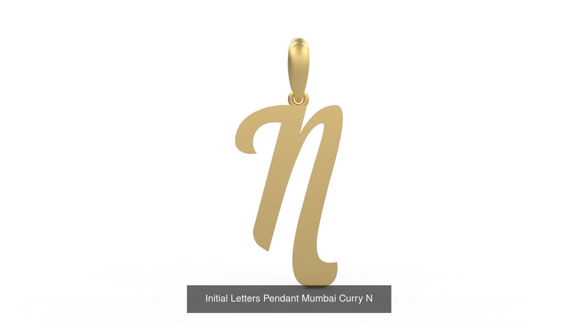 Initial Letters Pendant Alphabets Mumbai Curry 3D Model Collection_16
