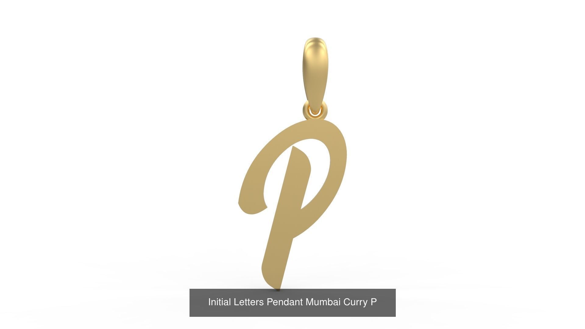 Initial Letters Pendant Alphabets Mumbai Curry 3D Model Collection_18