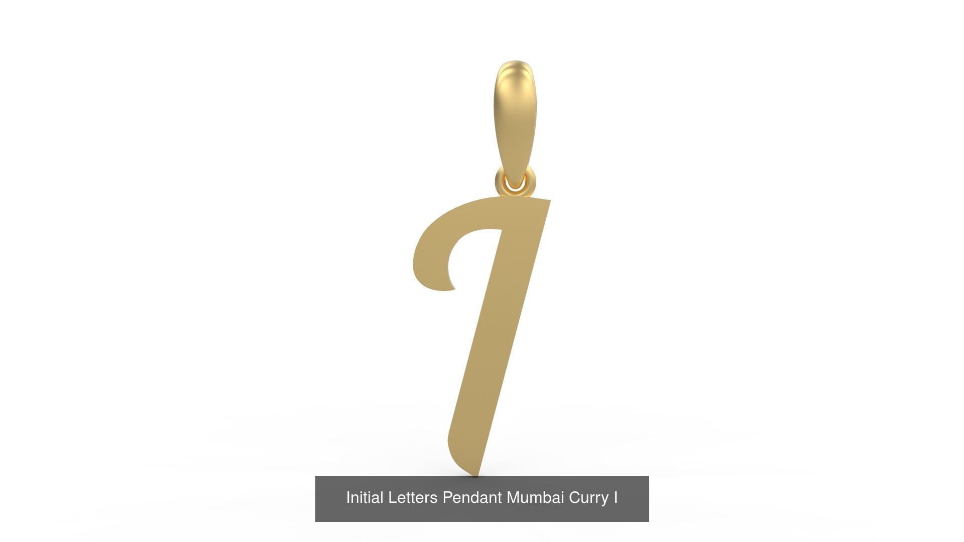 Initial Letters Pendant Alphabets Mumbai Curry 3D Model Collection_11