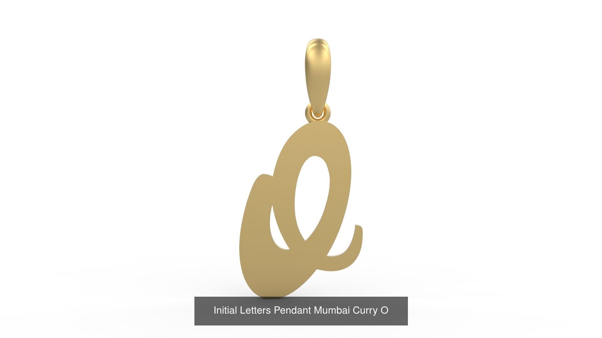 Initial Letters Pendant Alphabets Mumbai Curry 3D Model Collection_17