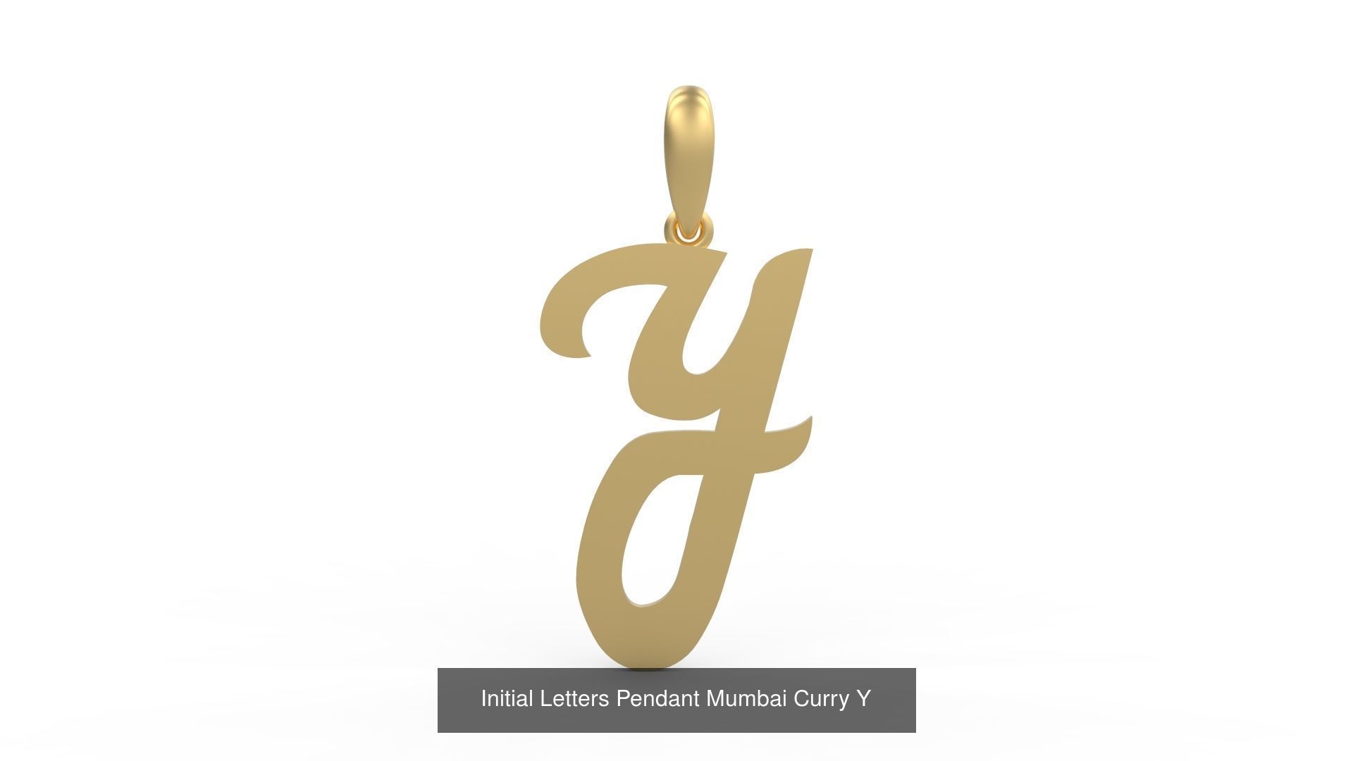 Initial Letters Pendant Alphabets Mumbai Curry 3D Model Collection_27