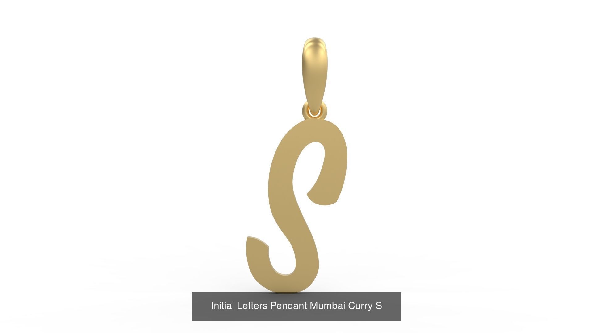 Initial Letters Pendant Alphabets Mumbai Curry 3D Model Collection_21