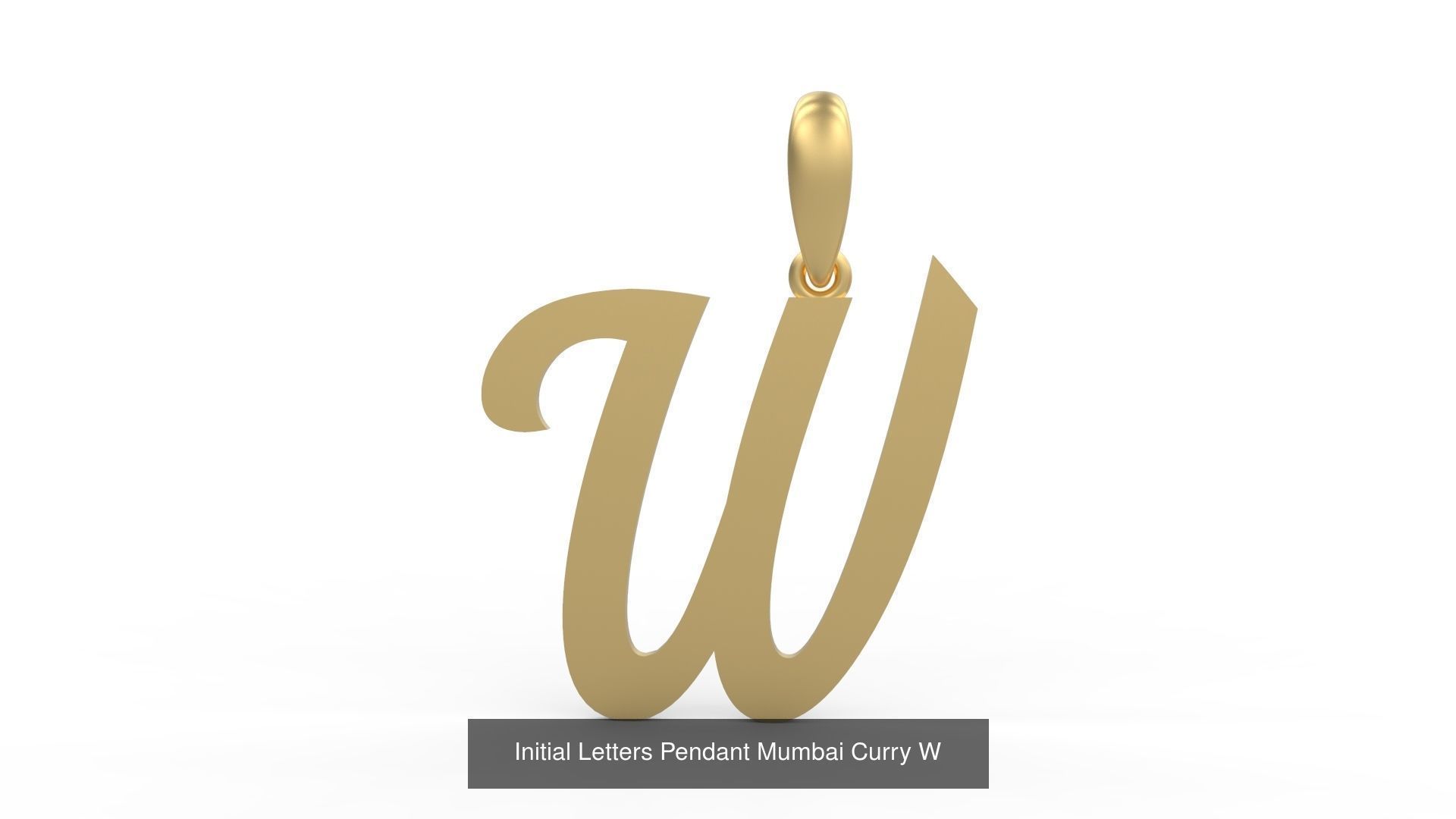 Initial Letters Pendant Alphabets Mumbai Curry 3D Model Collection_25