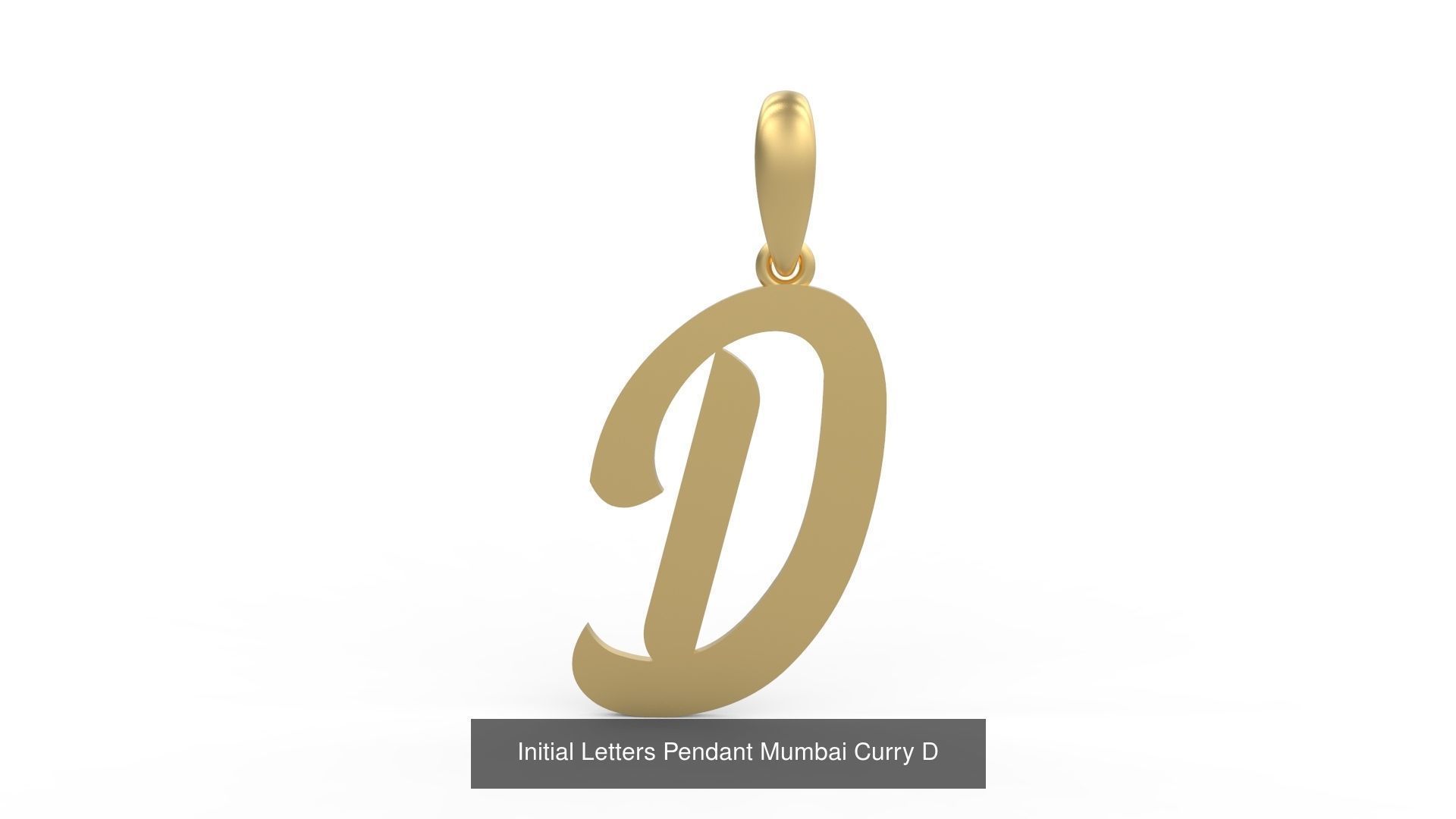 Initial Letters Pendant Alphabets Mumbai Curry 3D Model Collection_6