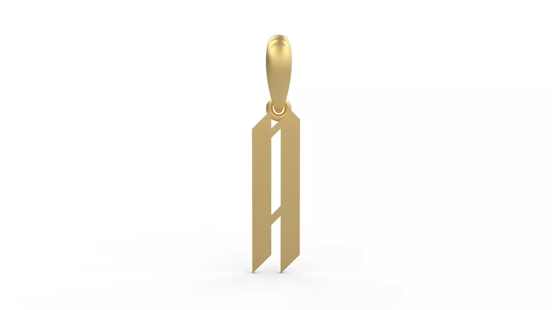 Initial Letters Pendant New Victoria A 3D print model_0