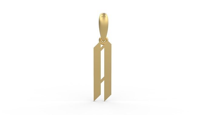 Initial Letters Pendant New Victoria A 3D print model