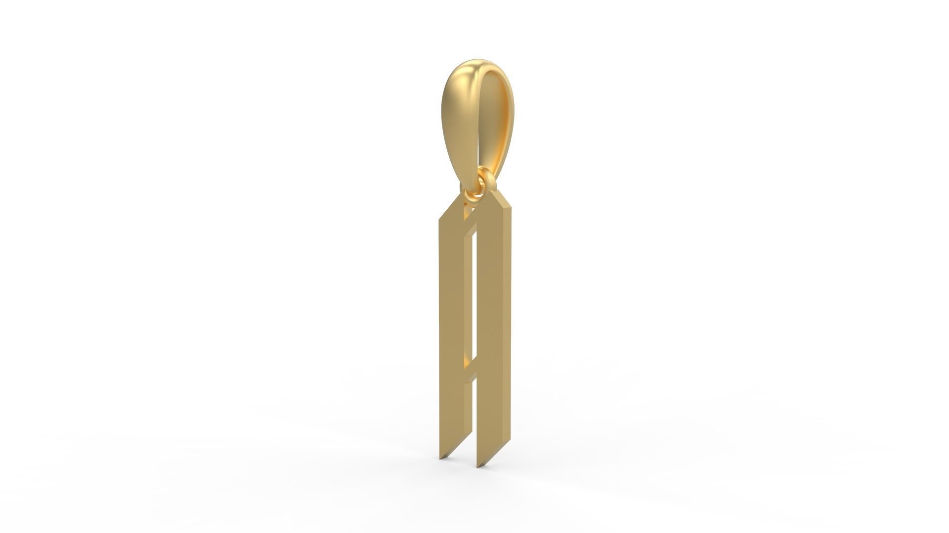 Initial Letters Pendant New Victoria A 3D print model_1