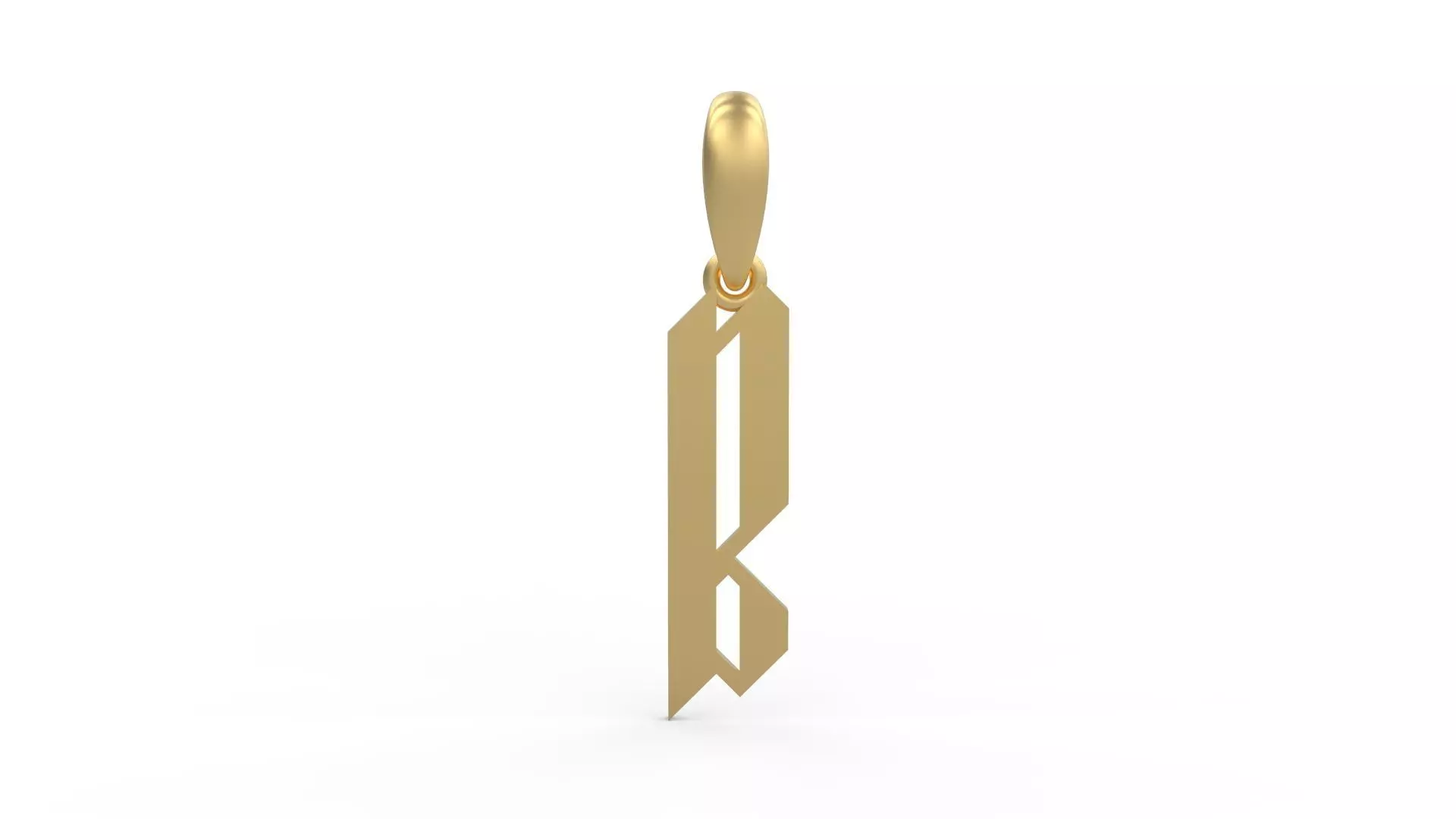 Initial Letters Pendant New Victoria B 3D print model_0