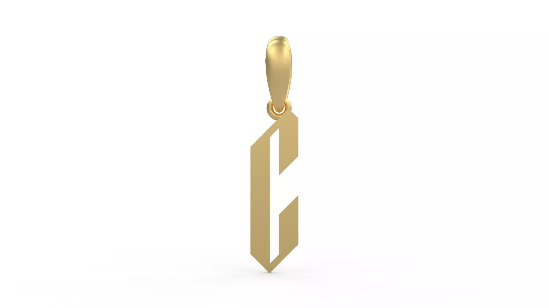Initial Letters Pendant New Victoria C 3D print model