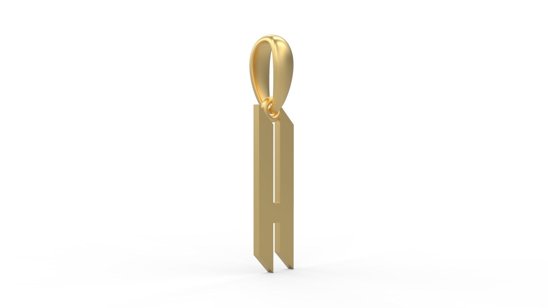 Initial Letters Pendant New Victoria H 3D print model_3