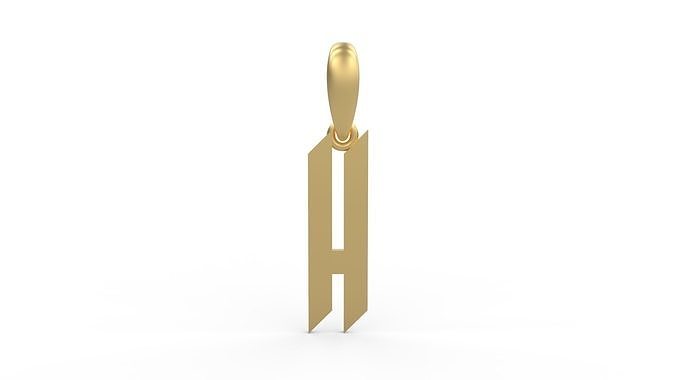 Initial Letters Pendant New Victoria H 3D print model